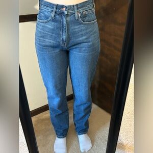 Madewell mom jean 27T 27 t 27 tall. 100% cotton